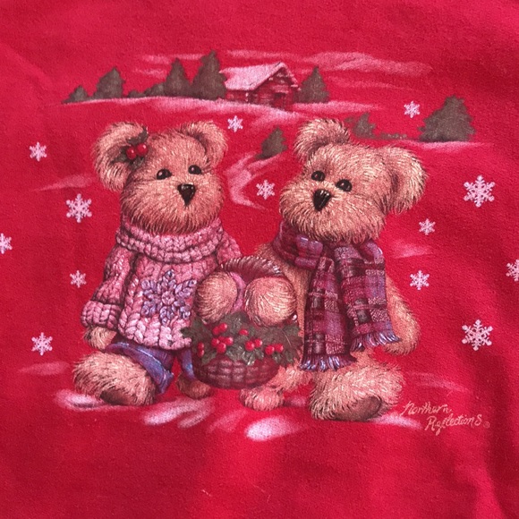 Vintage 90s Northern Reflections Winter Bear Crewneck Sweater - Picture 2 of 6